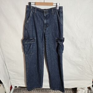 Levi's Dark Blue Flare & Wide Leg Jeans
